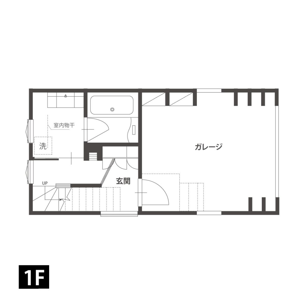 狭小地を感じさせない３階建ての家