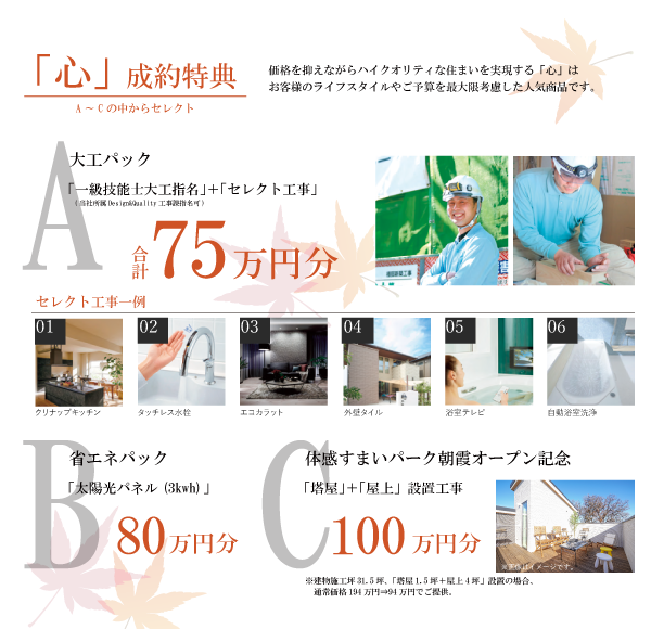 心成約特典