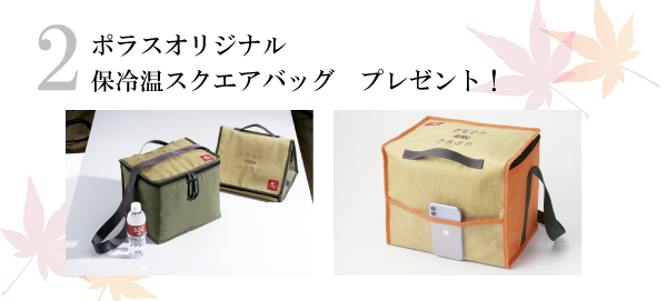 ポラスオリジナル保冷温バッグプレゼント
